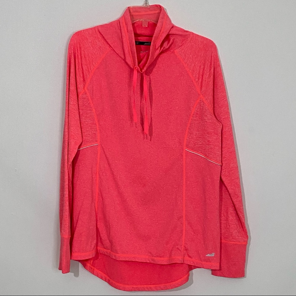 Avia active wear light weight cowl neck pullover long sleeve size large Casual